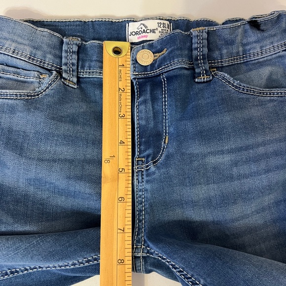 Jordache Kids Girls Denim Skinny Jeans Blue Size 12 Slim - Picture 9 of 12